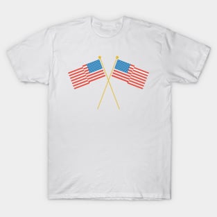 two American Flags T-Shirt